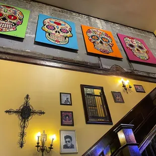 a man walking up a flight of stairs