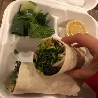 Thai Basil Chicken Wrap