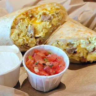 Breakfast for the road!!!
If you&apos;re in a hurry and need something quick, stop by for a breakfast burrito on your way to work!