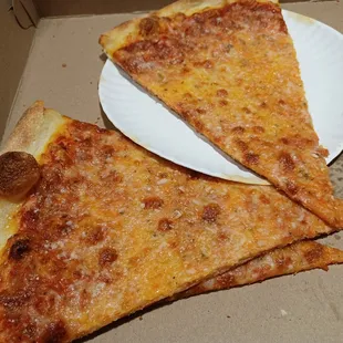 Huge slices.