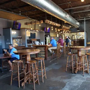 people sitting at tables