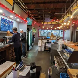 customers at the bar