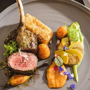 a plate of food on a table