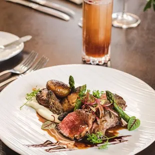 a plate of food on a table
