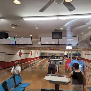 a bowling alley