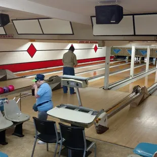 The cutest little bowling alley in Washington.