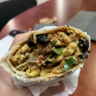 Breakfast Wrap with Beans