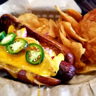 Bacon Wrapped Hot Link