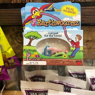 a box of rocket fizz on a shelf