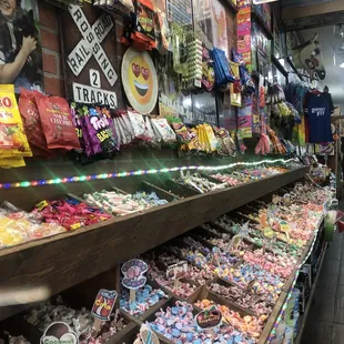 a display of candy in a store
