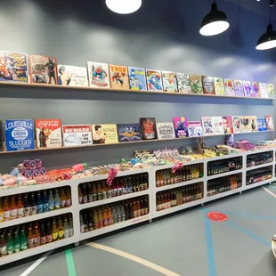 Wall of candy and soda