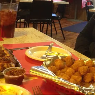 Best tots and classic pizza