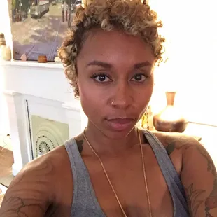 Glynn did an AMAZING job getting my hair from dark brown to blonde