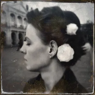 Hair by Abby, make-up by Erin