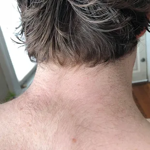 Me: "Can you get rid of the hair on the back of my neck?"     Kelsey: "Sure." **snickers**