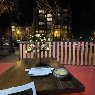 Miso Soup with a view.