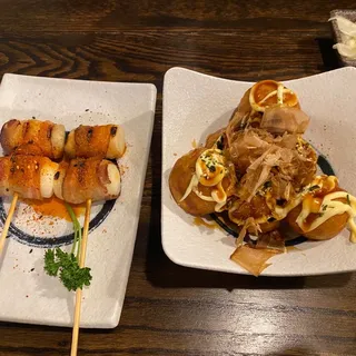 Grilled Bacon Mochi Skewer