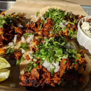 Al Pastor Soft Tacos.