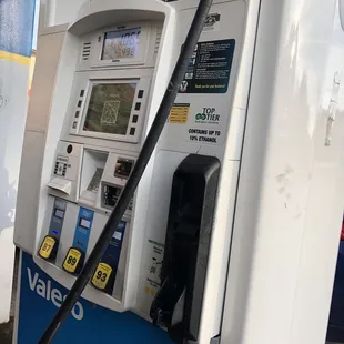a gas pump at a gas station