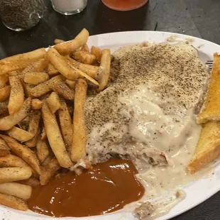 Chicken fried steak dinner.