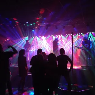 a group of people on stage
