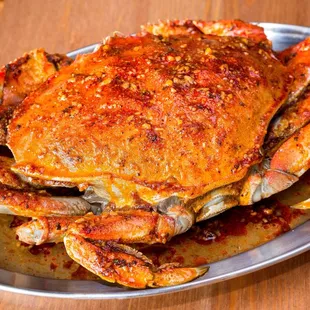  closeup of a cooked crab