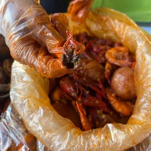 Overcooked gross crawfish