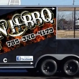 a trailer for a bbq