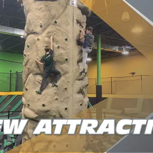 Free-Climb Rock Wall now open!