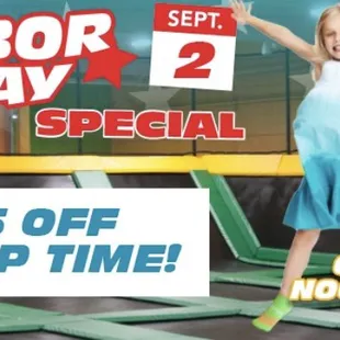 Sept 2 Labor Day special! Open 12-8pm