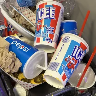 Garbages throughout are unattended