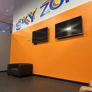 TV's off. Not allowed to use them I guess.