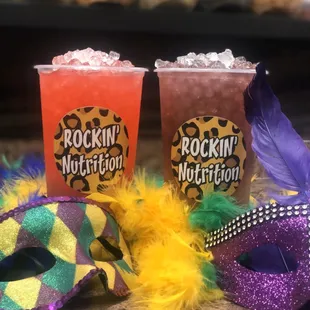 Hurricane and Madi Gras Punch Loaded Teas