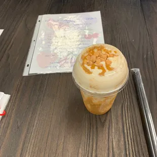 Salted caramel meal replacement