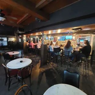 Main bar and dining area inside