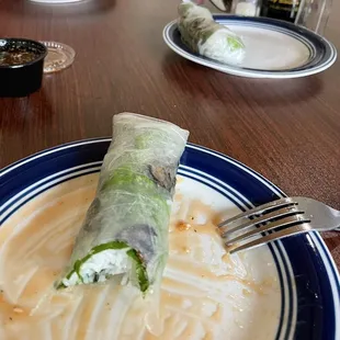 a plate of food on a table