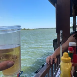  woman holding a glass of beer