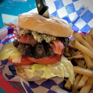 Blue Cheese Bacon Burger