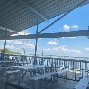  view of the water from the deck