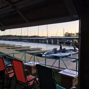 Another picture from the patio. Great band setting the mood.