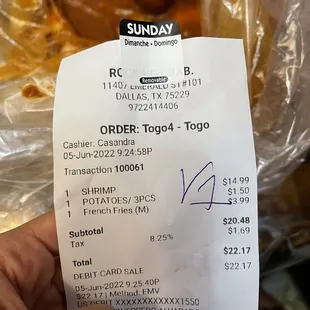 The original order