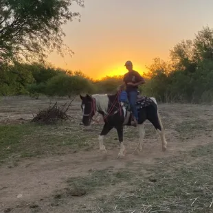 Sunset rides are awesome!