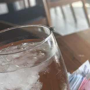 They ate enough I guess they needed a drink as well!