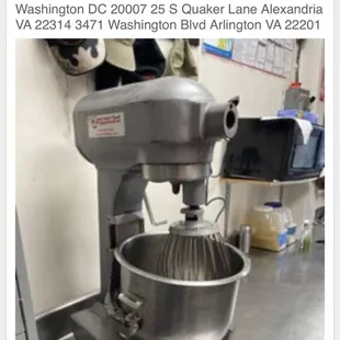 Going out of business, equipment up for auction. Great location near good guys .