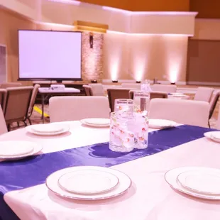 Rocklin Event Center Soft Pink Blush Wedding Uplighting Sacramento | Brighten Up Event Lighting