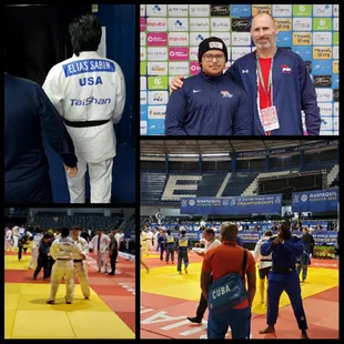 2022 IJF World Championships - Guayaquil, Ecuador
Coach Shane Thompson &amp; USA Judo Athlete Elias Sabin