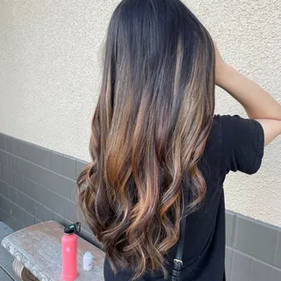 Hair by JOJO  Color correction  Balayage / foilayage for a natural Sunkissed look  Low maintenance  Haircut , olaplex treatment &amp; style