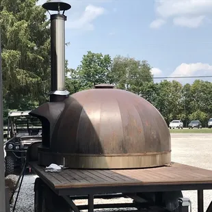 The wood fired oven