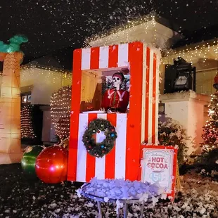 Skeleton hot cocoa man.