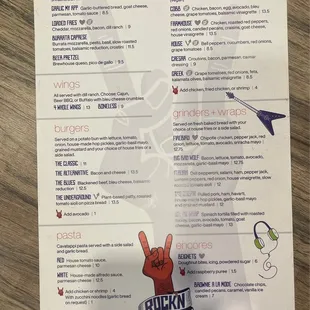 Menu as of 5/14/22